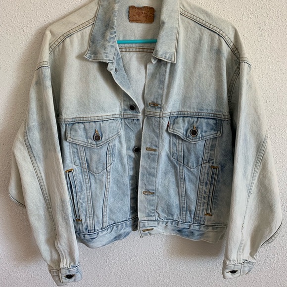 Vintage Levi’s Blue Acid Wash Trucker Jacket - Picture 1 of 7